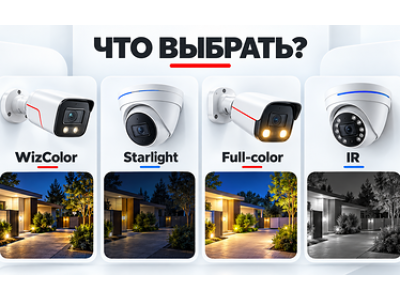 Что выбрать: WizColor, Starlight, Full-color, IR 