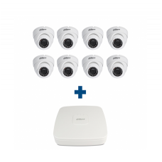 Комплект HD 8 купольных камер Dahua HAC-HDW1100RP-S3-0360B