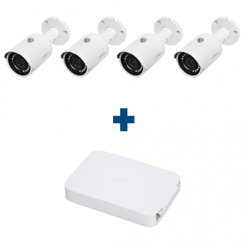 Комплект IP 4 уличные камеры Dahua IPC-HFW1020SP-S3