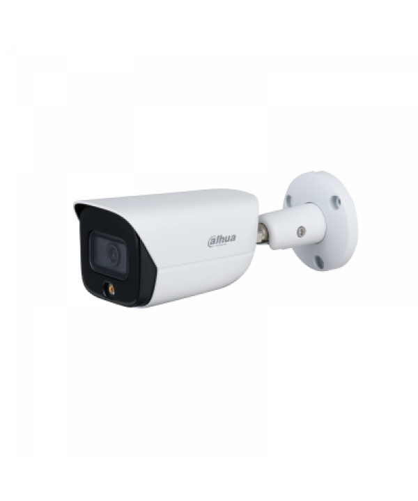 DH-IPC-HFW3549E-AS-LED Dahua 5-мегапиксельная полноцветная цилиндрическая IP видеокамера WizSense с теплой светодиодной подсветкой и фиксированным фокусным расстоянием